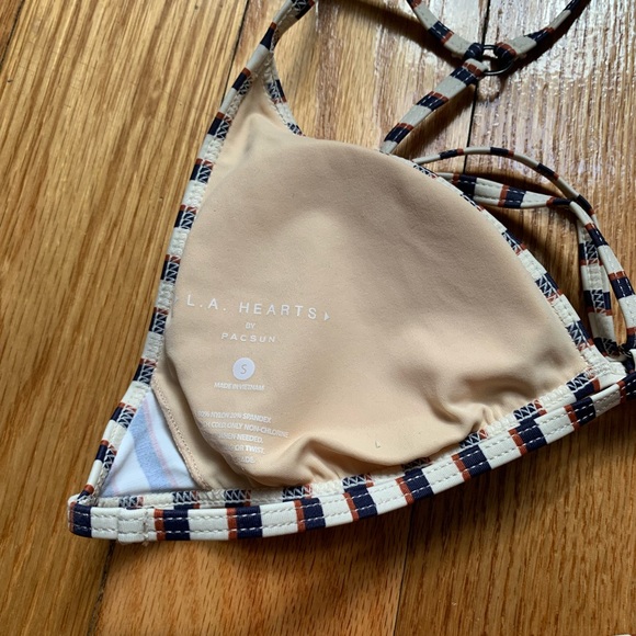 Pacsun Stripped Triangle String Bikini Set - Picture 7 of 10